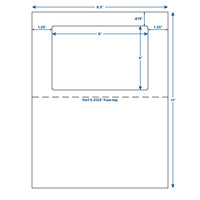 6" x 4" Integrated Labels (Top Center)