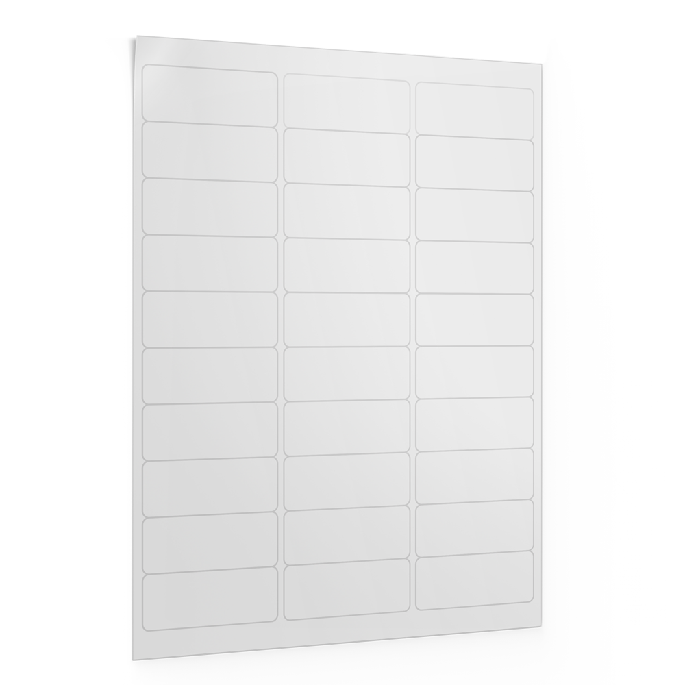 2.625" x 1" Laser Labels